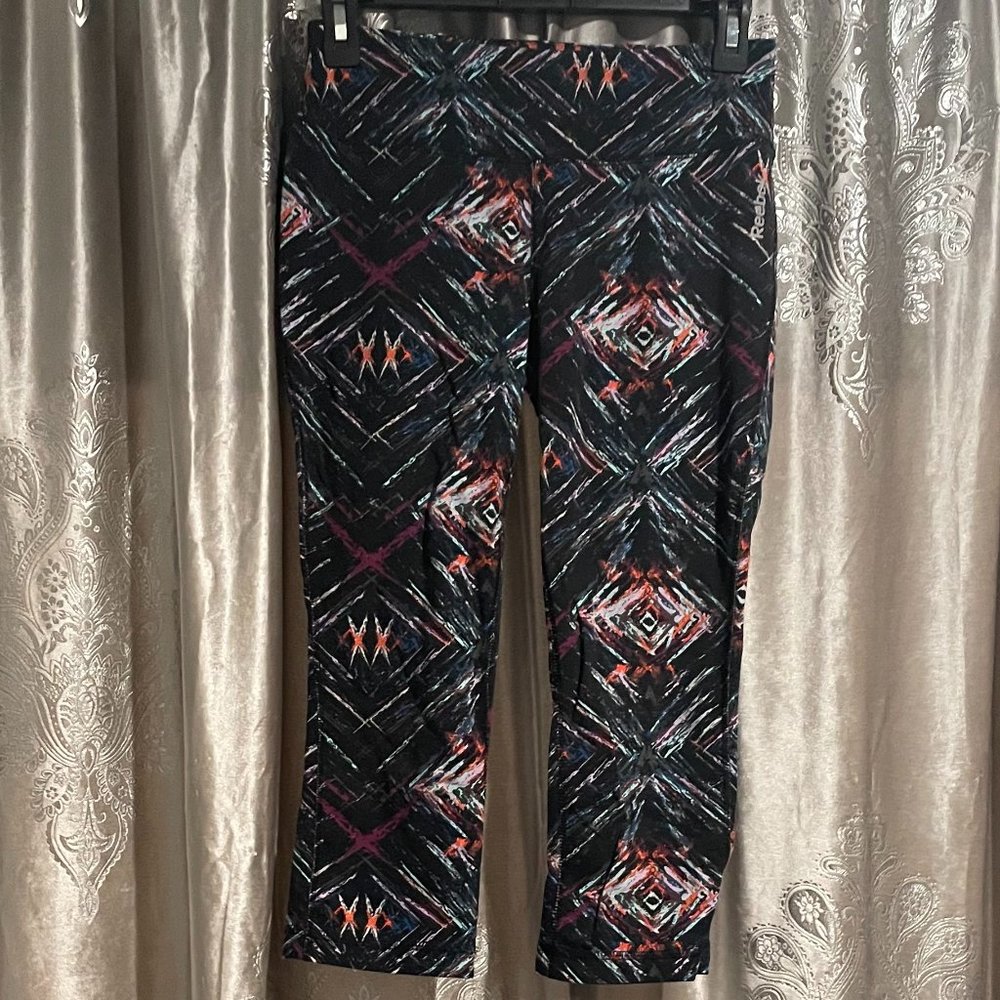 Women's Reebok Multicolored Capri Leggings